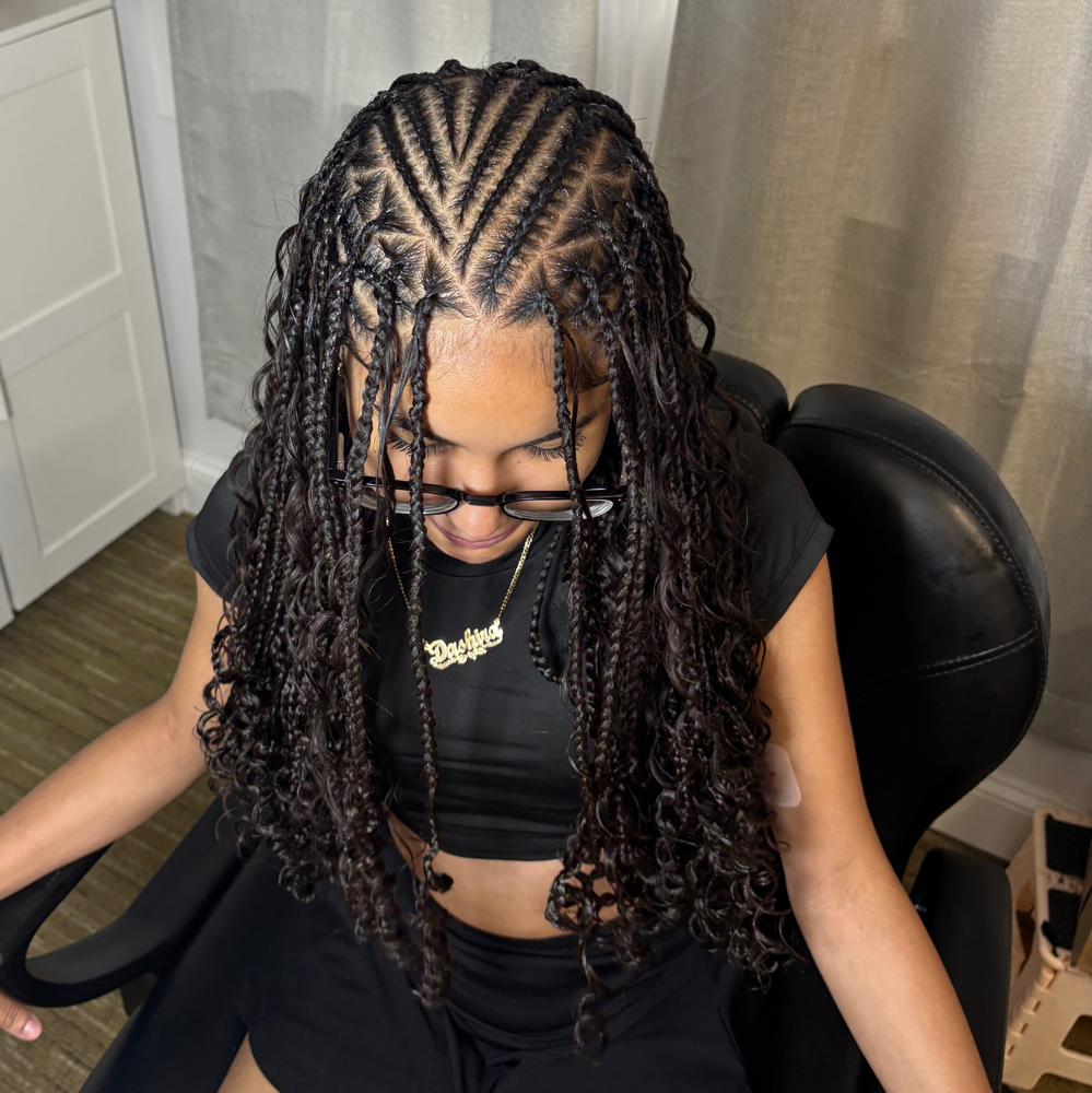 fulani flip boho knotless