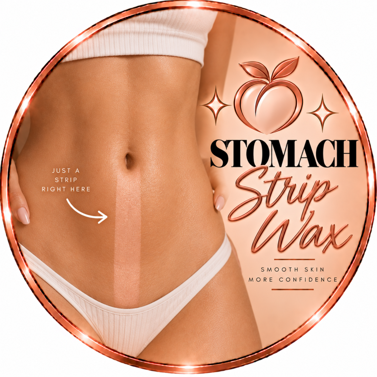 Stomach Strip at Peach Bar Waxing Center in Tampa, FL