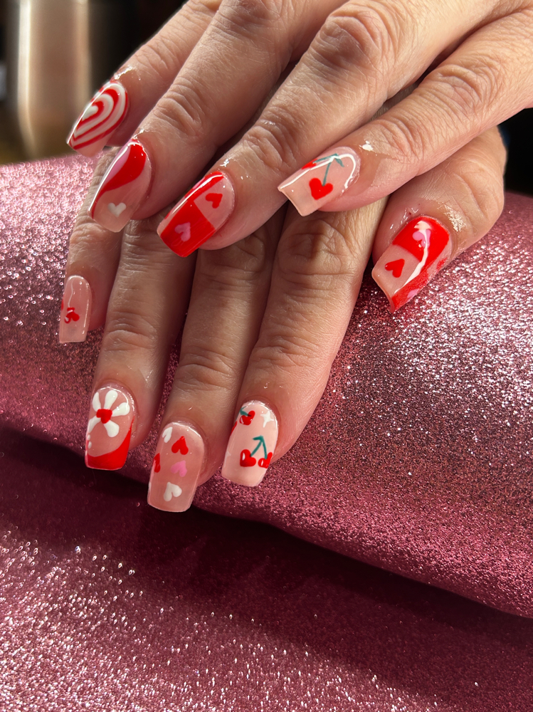Gel X Medium Nail Art