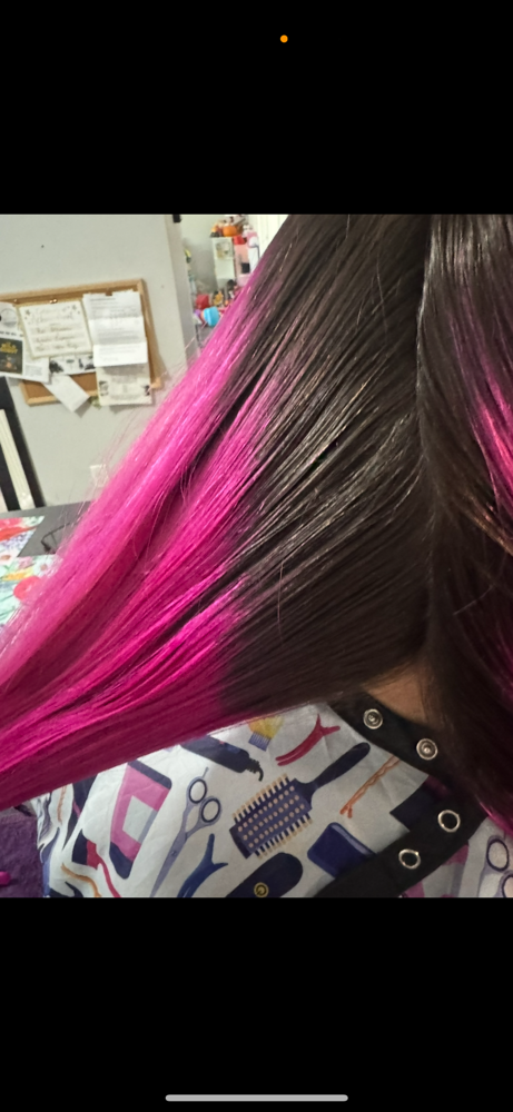 Vivid Color Touch Up at Lily Dean Hairstyling in Valencia, CA