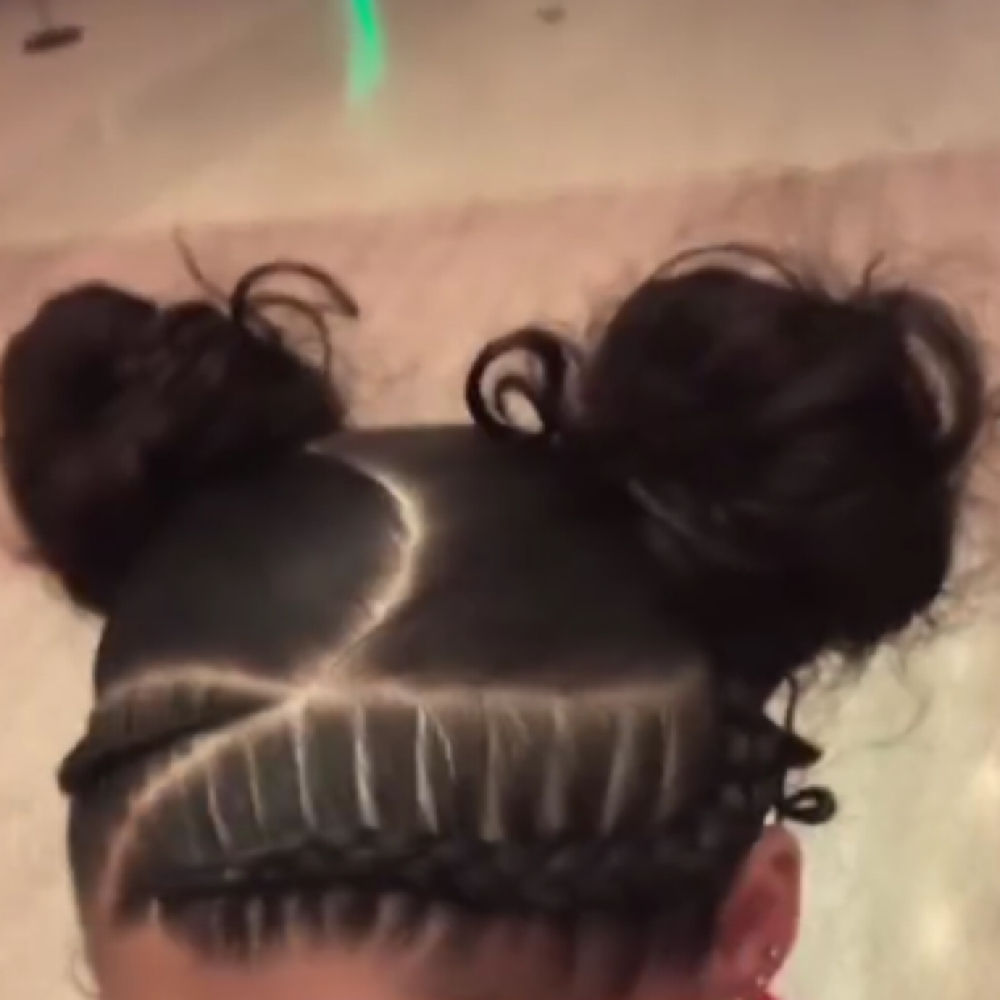 PROMO 2 Stitch Braids w/Space Buns at The Refined Style Co in New Britain, CT