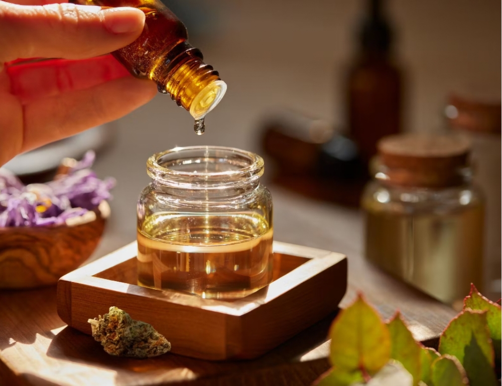 Hemp Infused Oil Massage