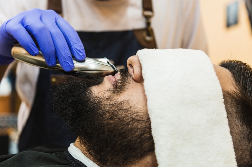 Hot Towel Beard Shaping