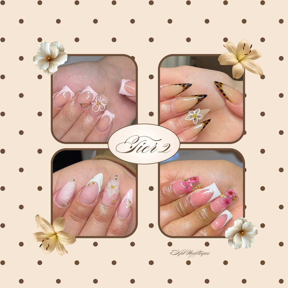 acrylic full set tier 2 at APL Nailtique in Thornton, CO