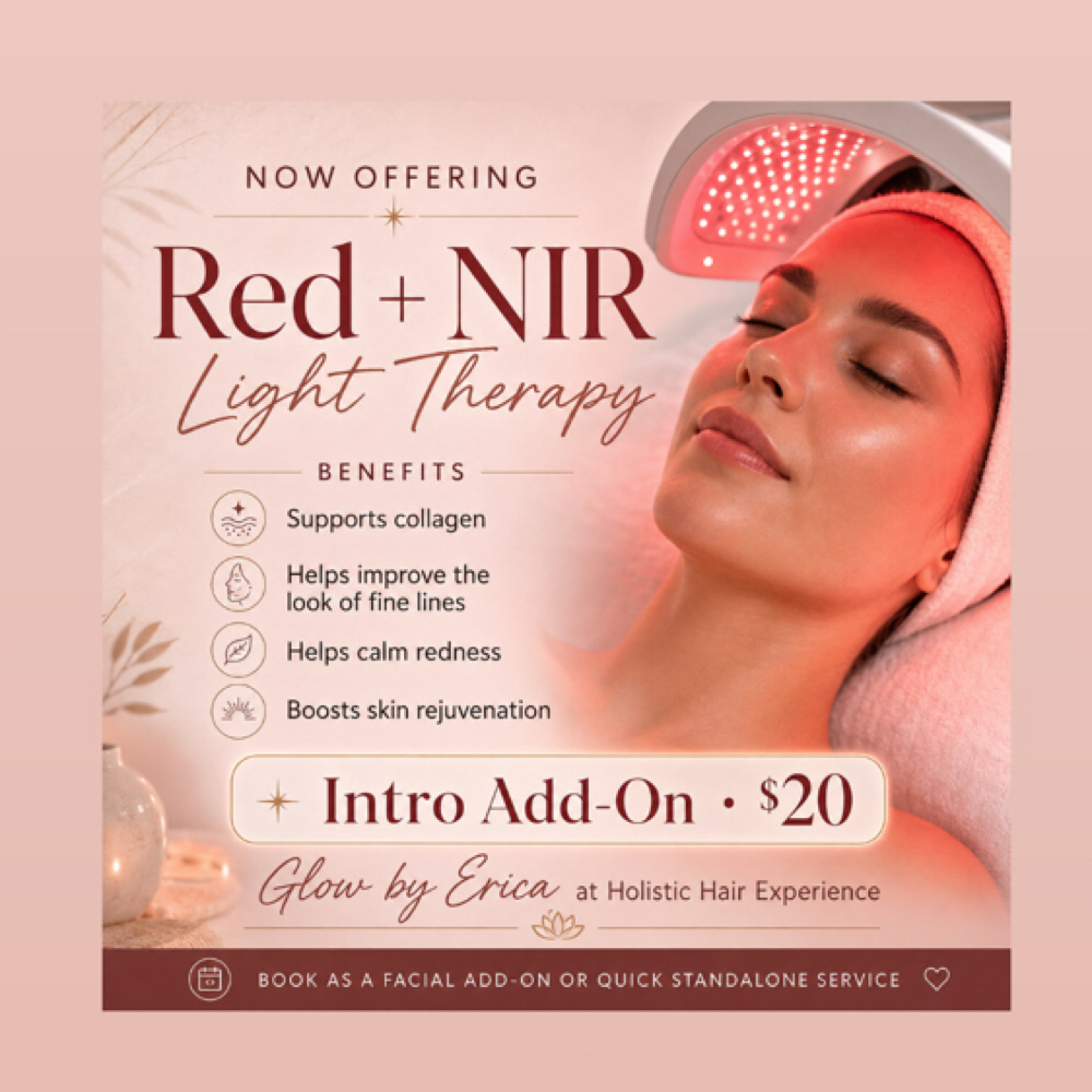 Red Light & NIR Therapy at Holistic Hair Experience in Novi, MI