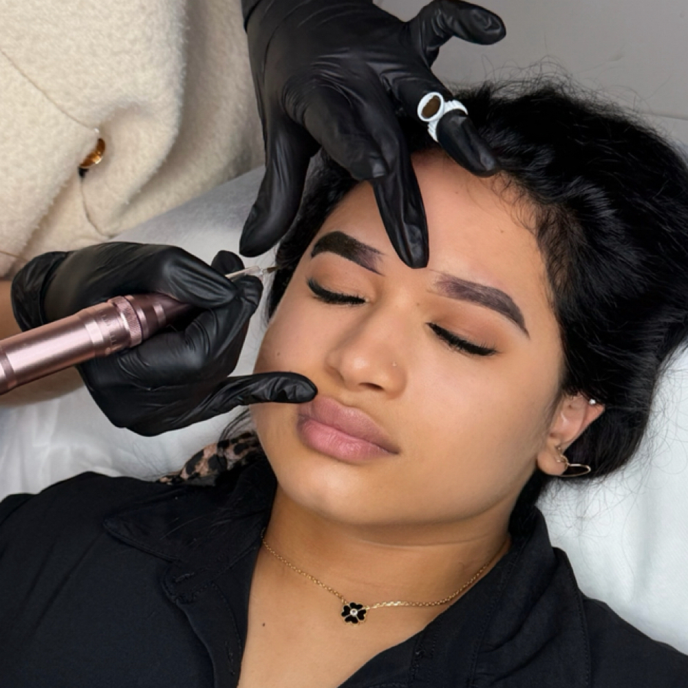 Powder Brows Annual Refresh at vallusa skincare & brows in miami, FL
