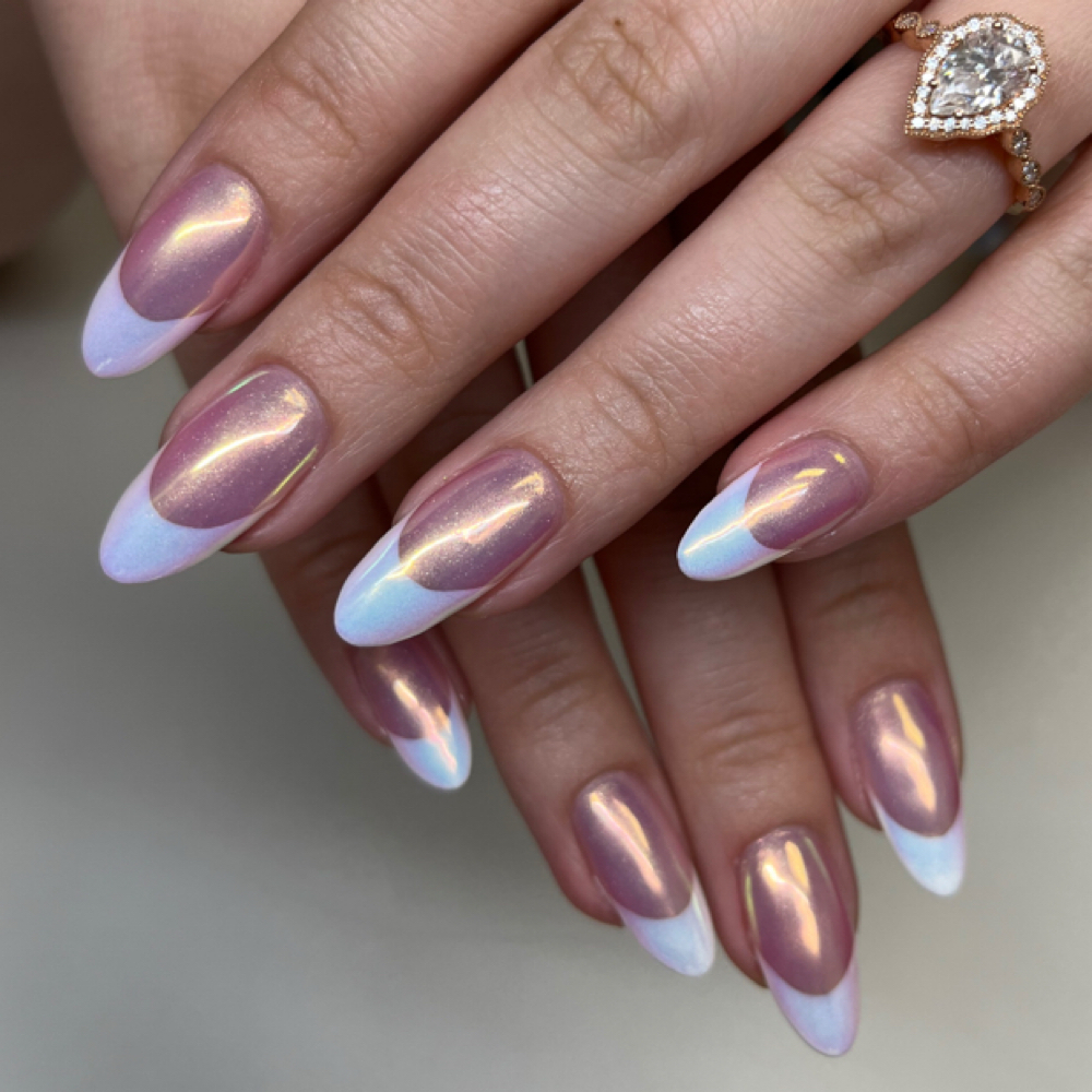 Chrome Nails Or Cateye Polish at Raye Nails in Maumee, OH