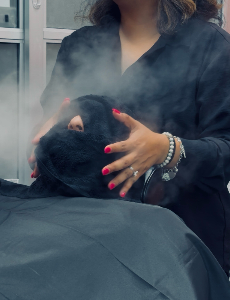 Hot Towel With Scalp&Face Massage