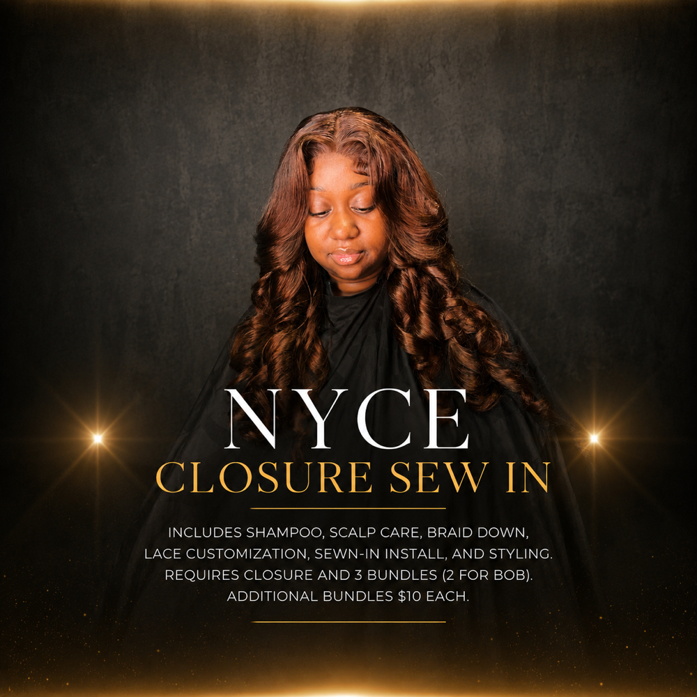 NYCE Closure Sew In at SO NYCE STUDIO in Fayetteville, NC