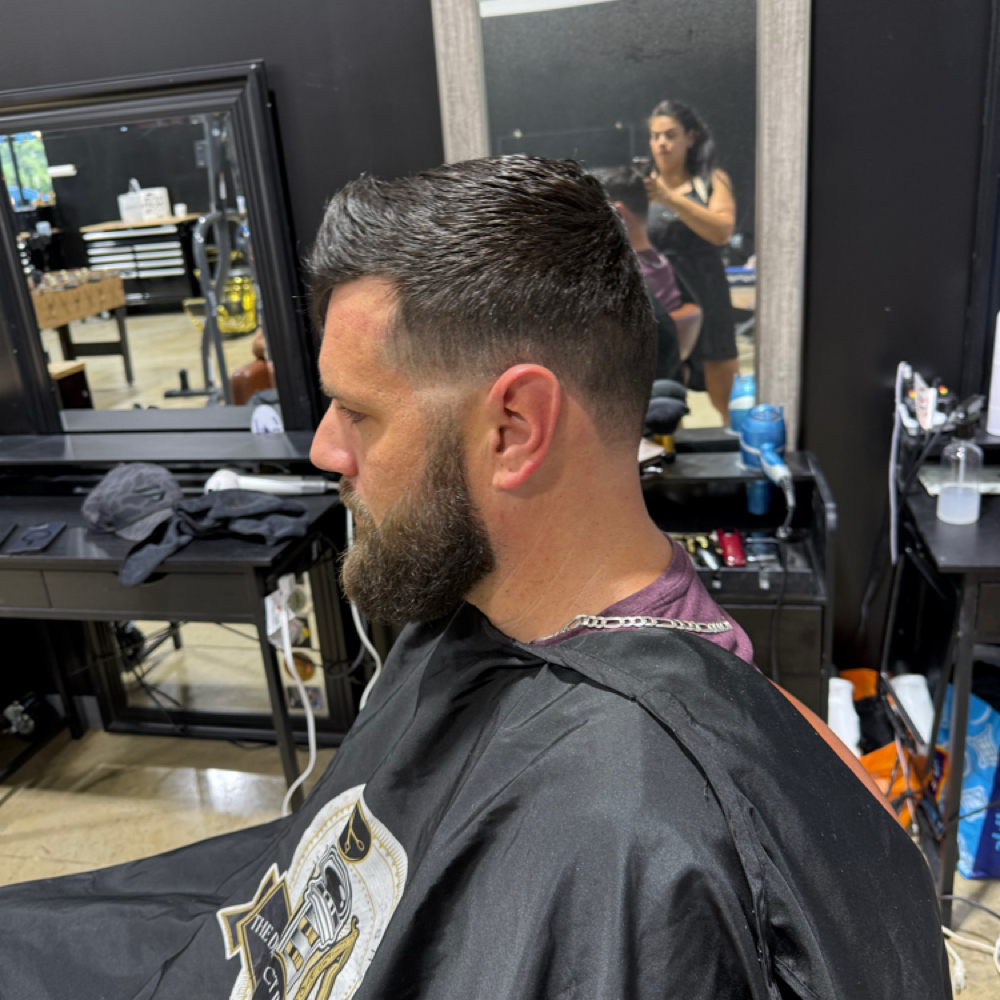 Haircut & Beard Detail at Mo Blades in Willis, TX