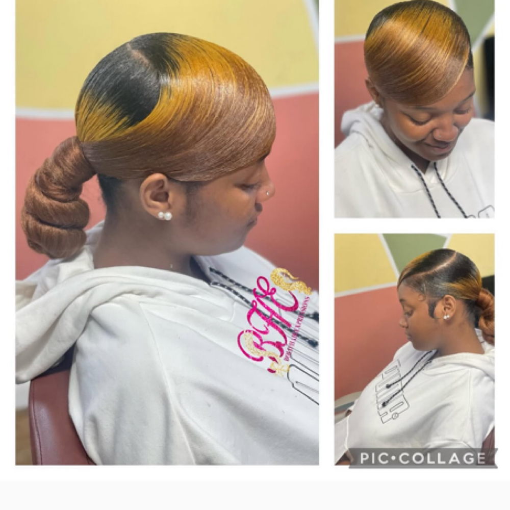 Sleek Ponytail Or Knot Bun at Erica Sam in Opelousas, LA