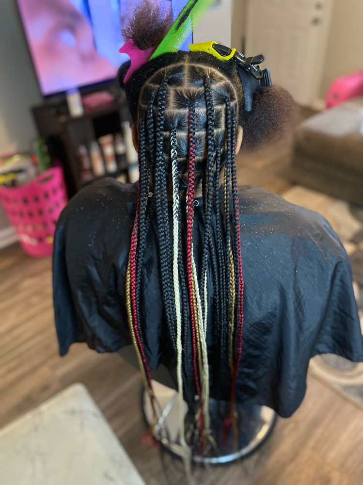 Medium Multi Color Knotless