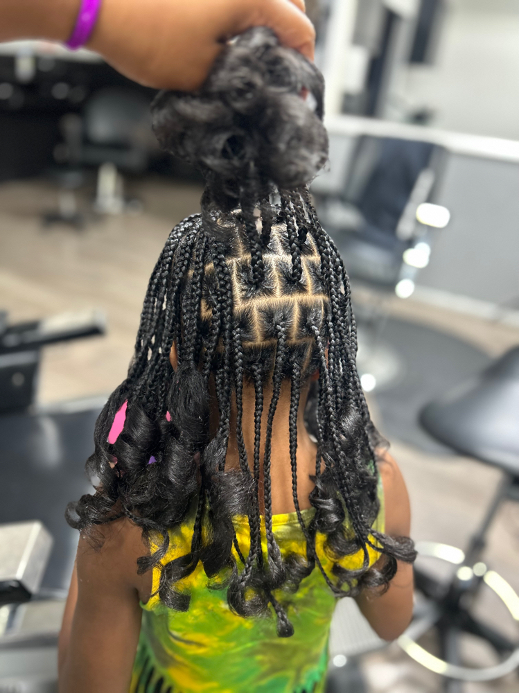 Single Braids w/ Natural Hair