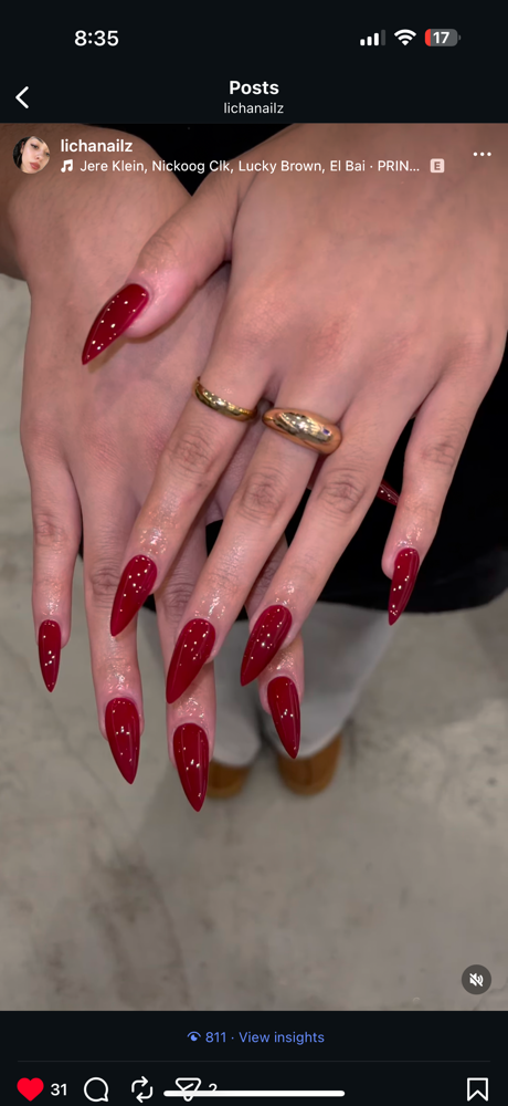 Gel X Solid Color at Licha Nailz in Wilmington, NC