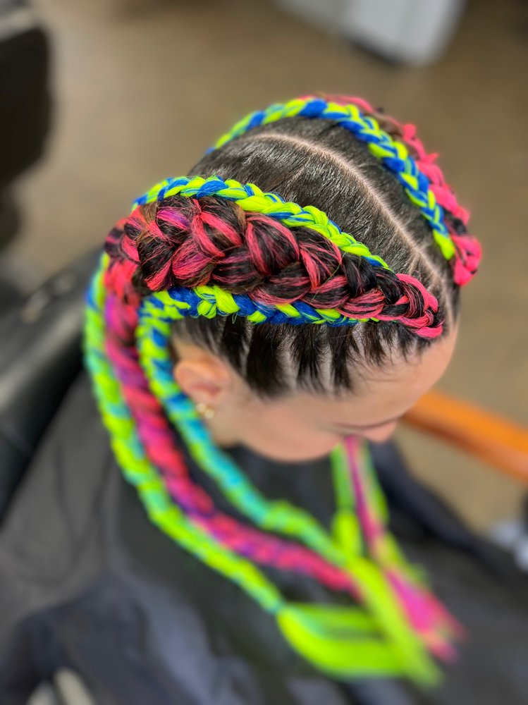 Double Piggyback Braids