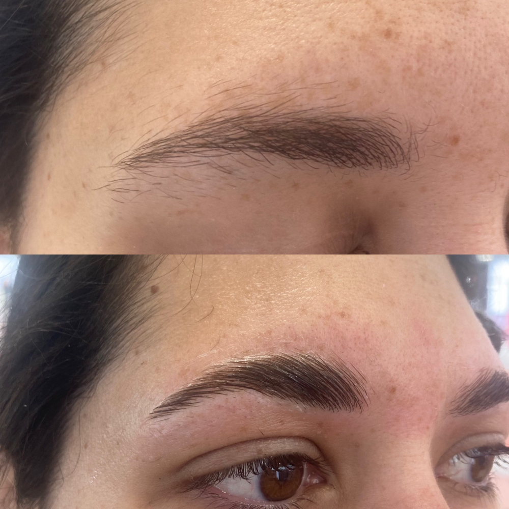 Brow Lamination, Shape And Tint