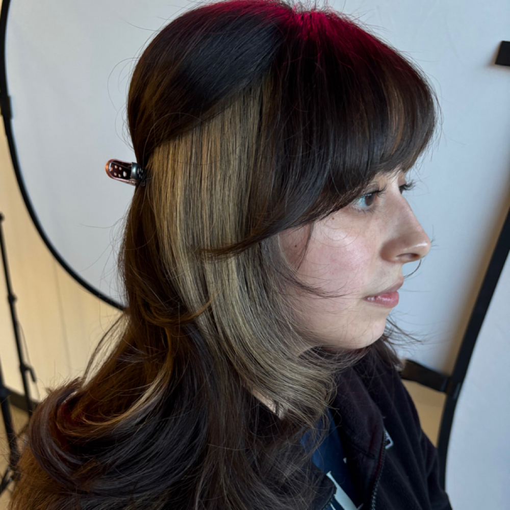 Color Block + tone at Elliescissorhands Glow Salon And Spa in San Antonio, TX