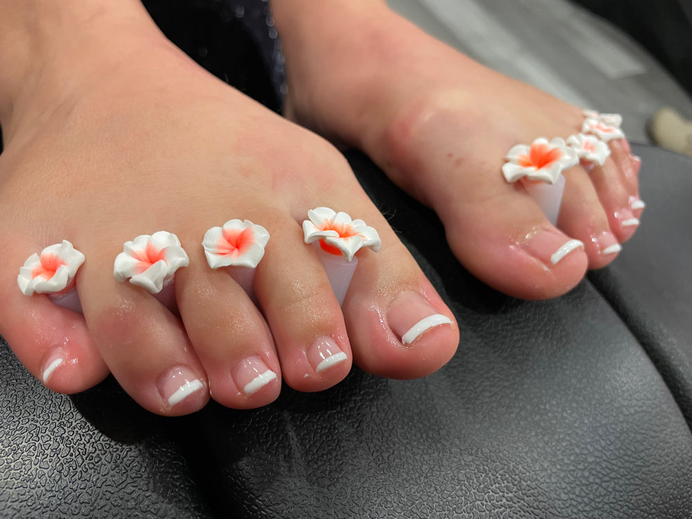 French Tip Gel Pedi at Beauty By Destiny in hartville, OH