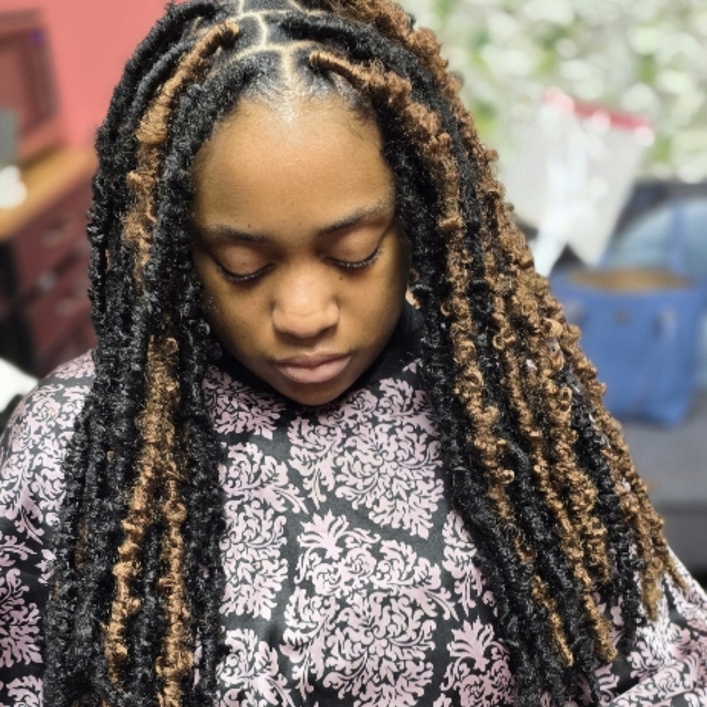 Butterfly Locs at Hair Designs by BB in Charlotte, NC