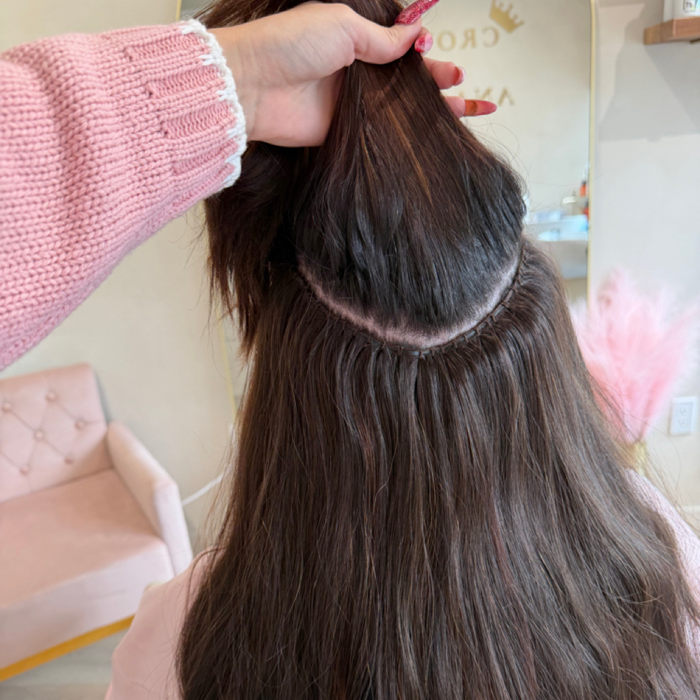 Extension Installation at Crowned by Anastasia in Chino, CA