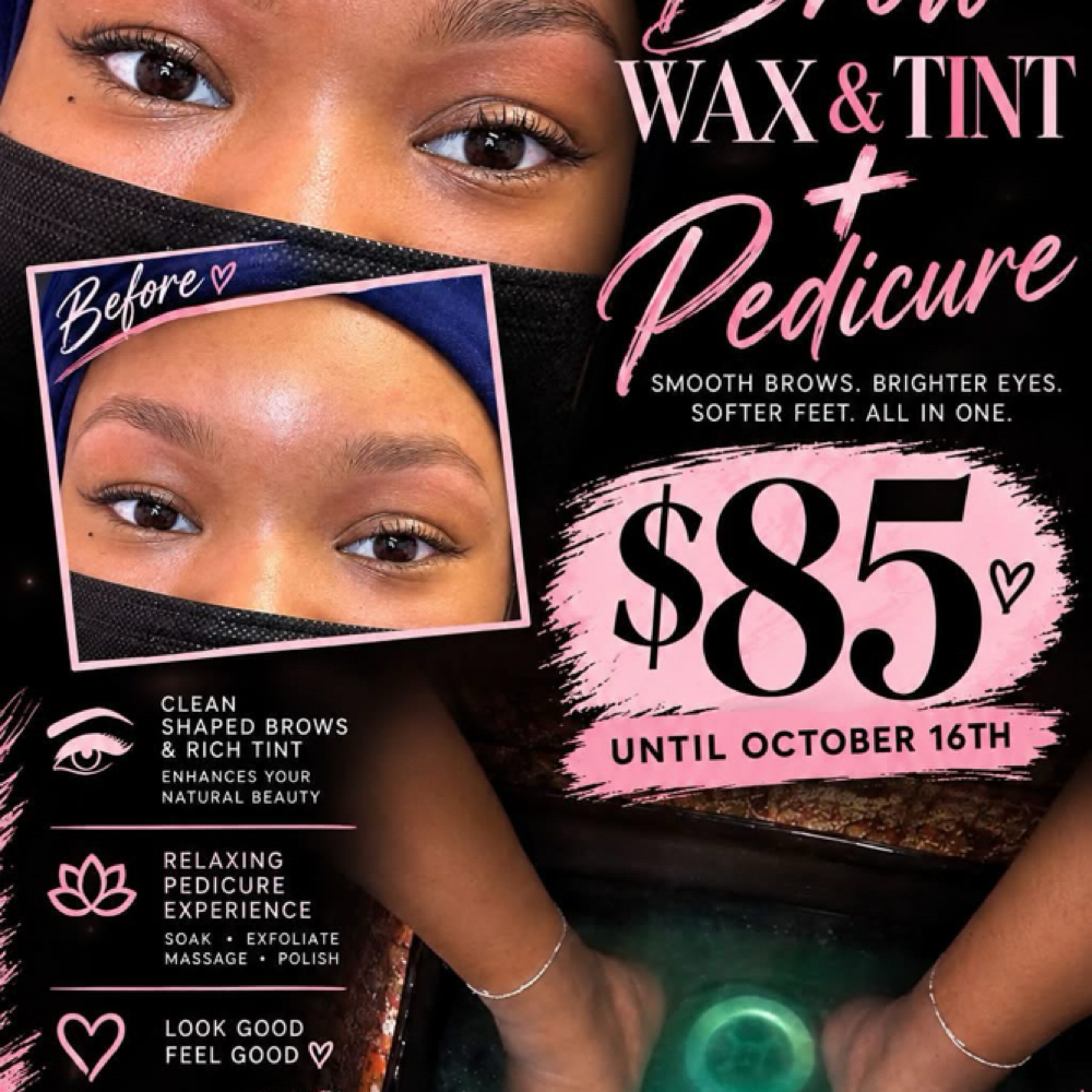 Wax An Tint Special at PrettyFeetAndNails in Cincinnati, OH
