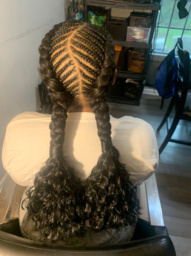 Fish Bone Feedin Braids