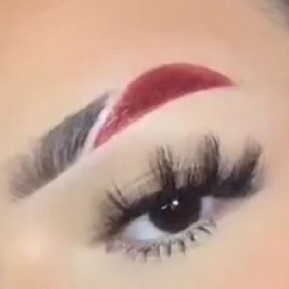 Colored Eyebrows at The Mane Cove in Denton, NC