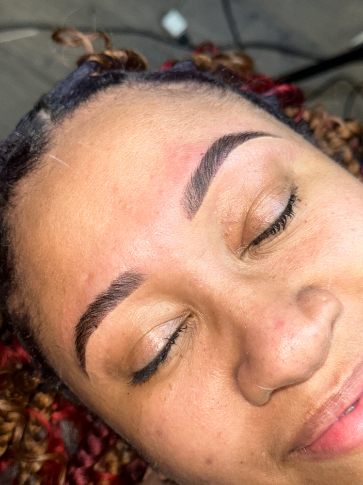 Brow Lamination And Hybrid Stain