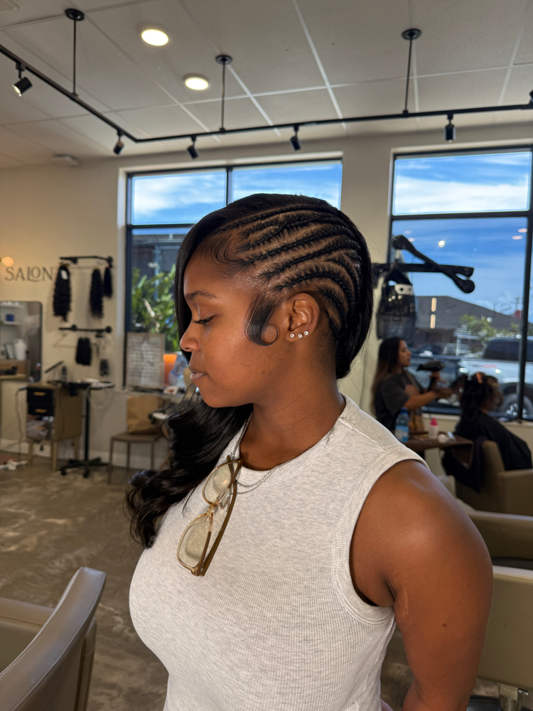 Quick Weave | Half braids at Cozmo Colorz in Wahiawa, HI