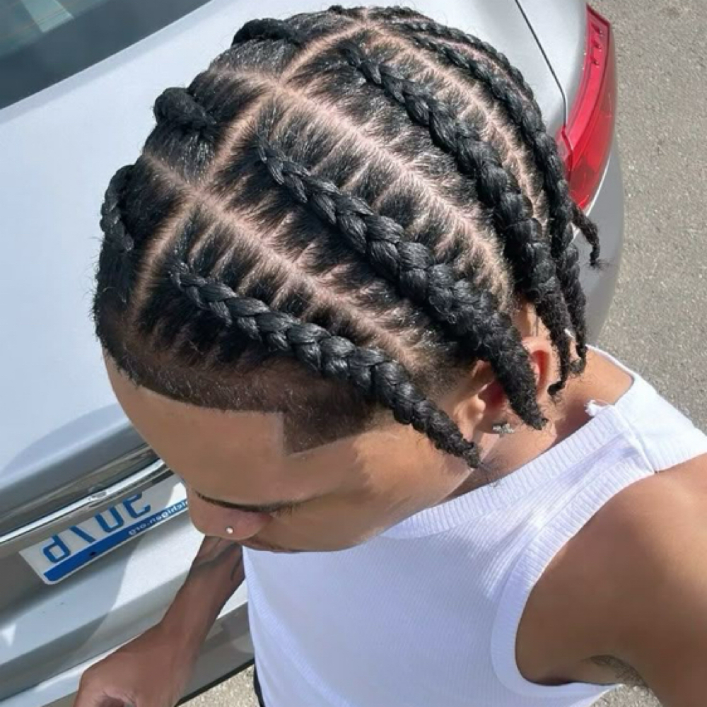 Men Pop Smoke Natural Hair at Zara Hair Braiding Salon in 30328