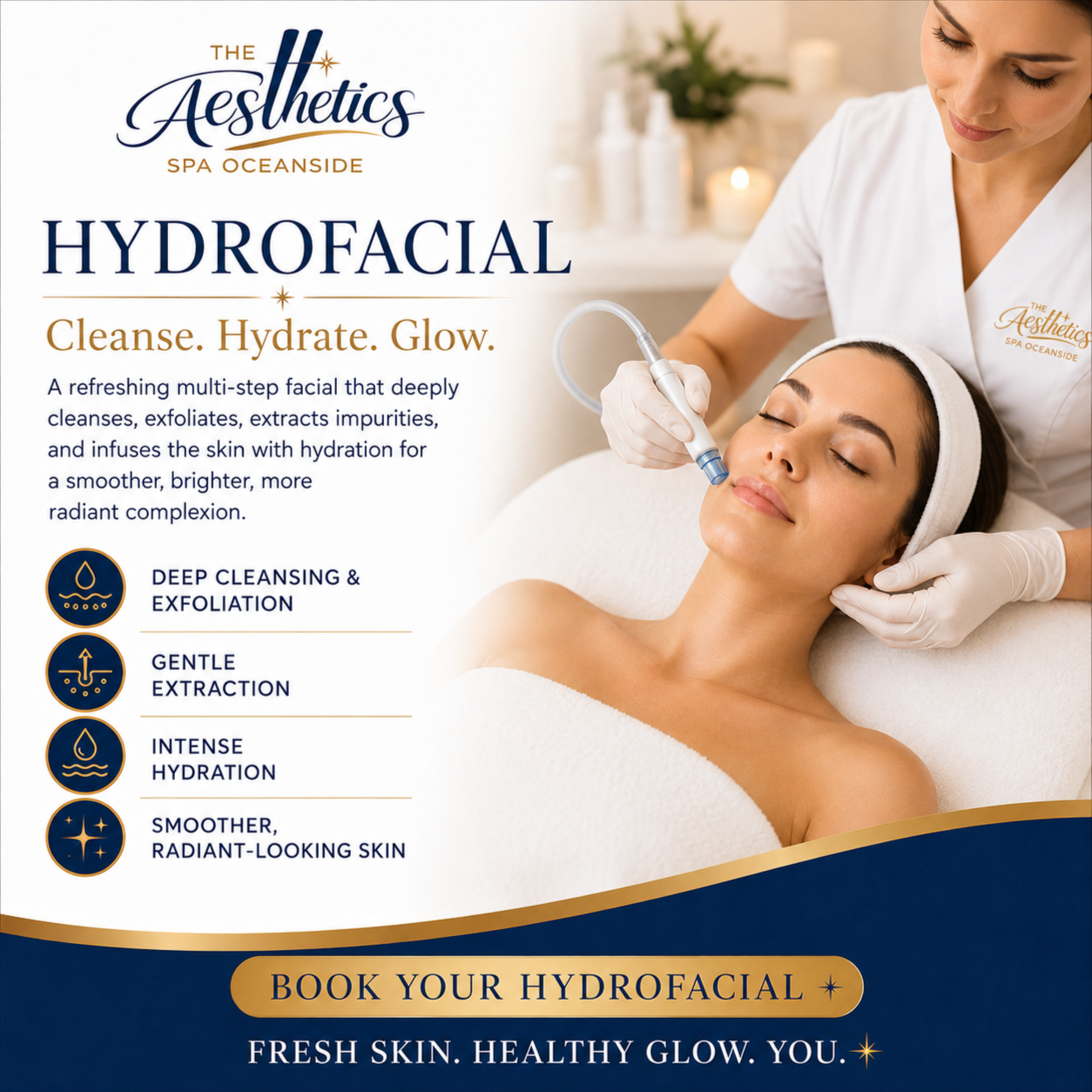 Hydrofacial at The Aesthetics Spa in Oceanside, NY