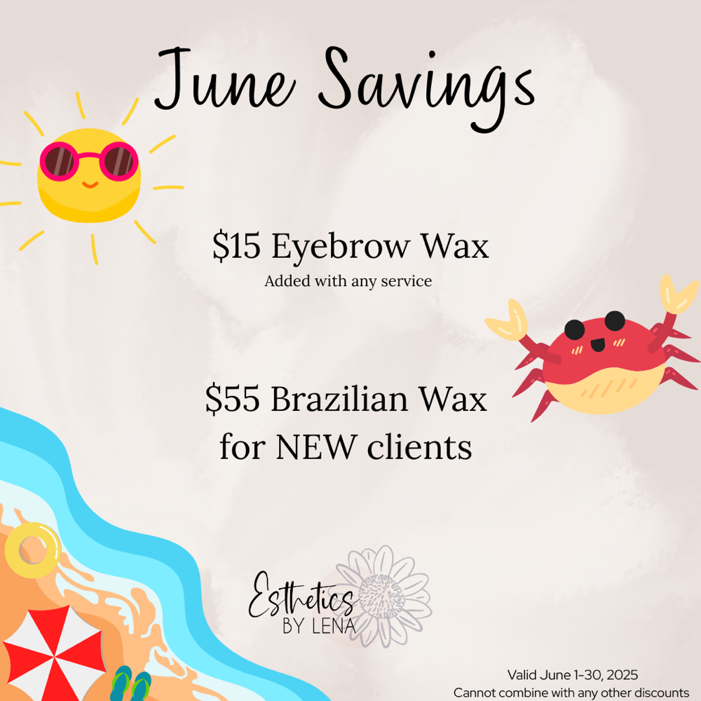 June Savings Eyebrow Wax
