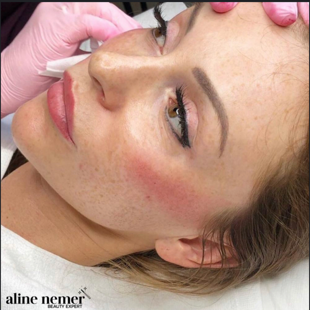 Cheek Blush Tattoo at Henda Eyebrows in Saint Johns, FL