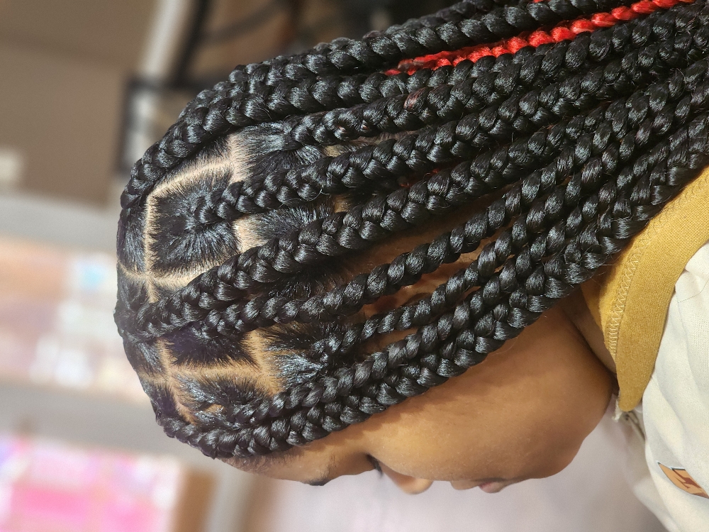 Large Knotless Braids