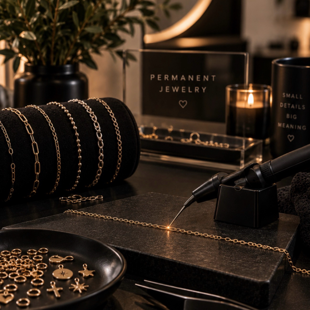 Permanent Jewelry at Studio V in Twin Falls, ID