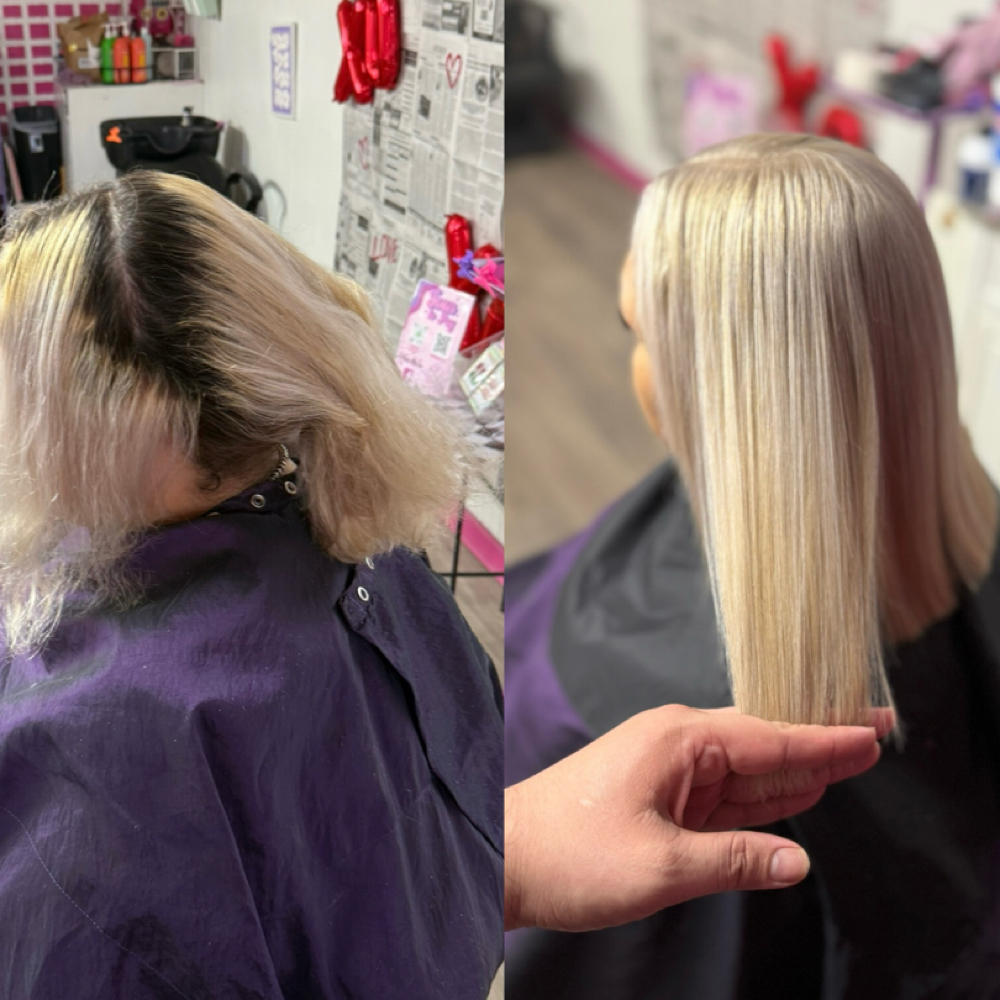Bleach & Tone at Hair By Gigi in Pleasanton, TX