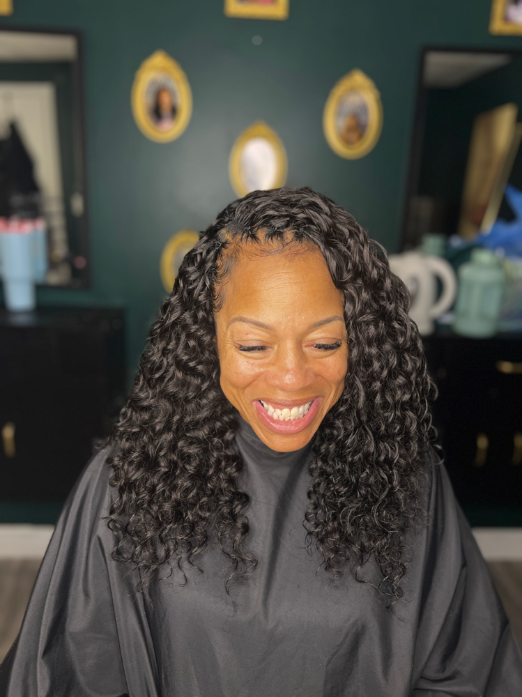 Human Hair Curly Crochet