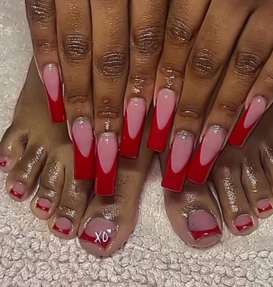 fungus toes w nails combo ₊˚⊹♡ at NailsByChachiis in Colton, CA
