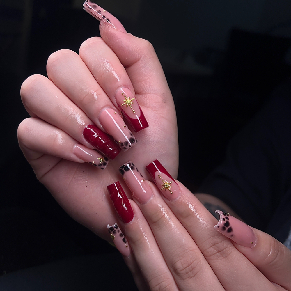 Gel X full set at Empress Beauty Lounge in Cherry Valley, IL