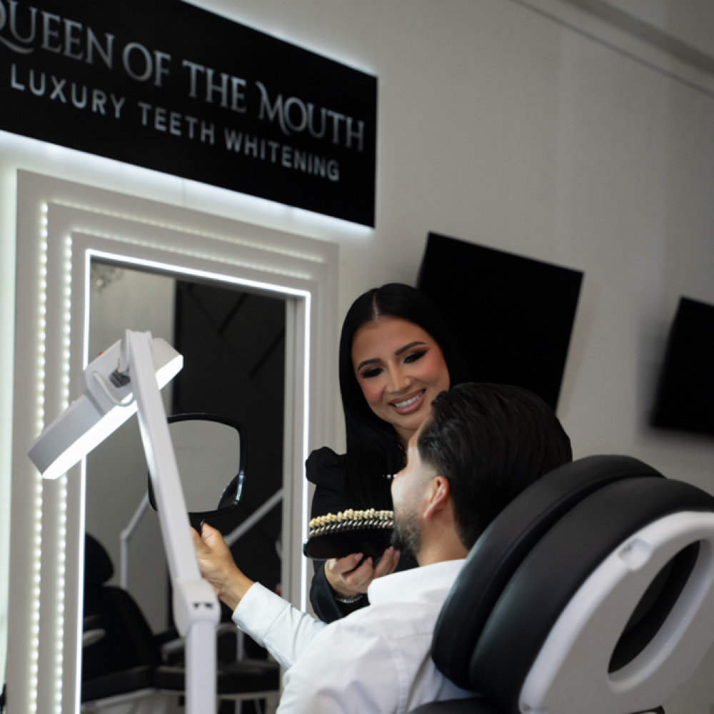 Consult W Same Day Whitening at Queen Of The Mouth in San Antonio, TX