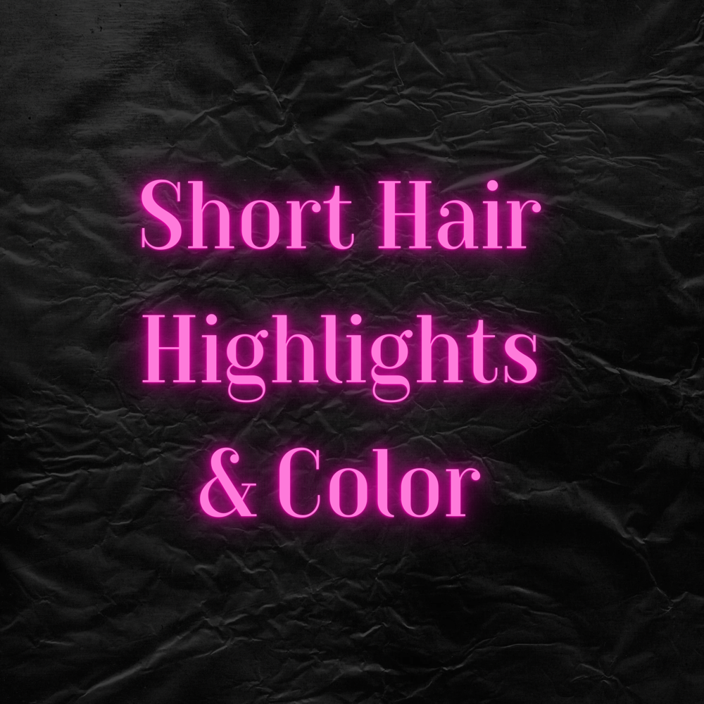 Short Hair Highlights With Color