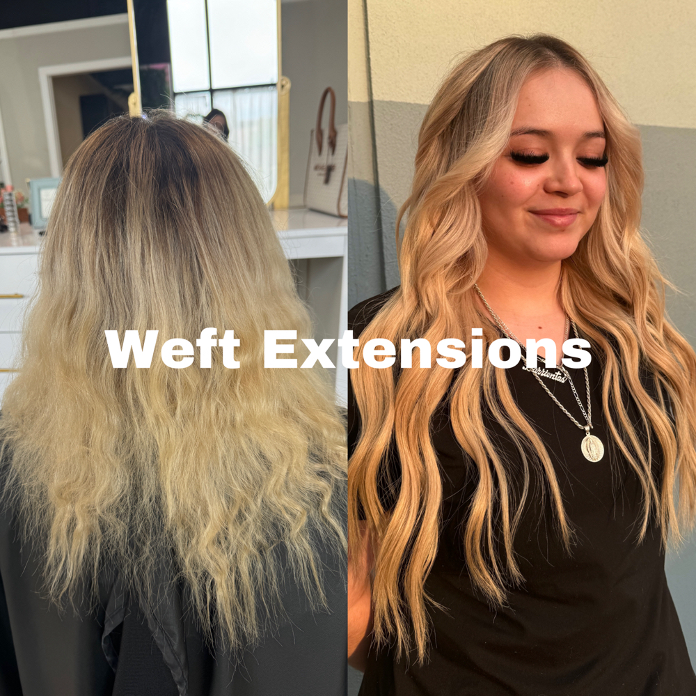 1 Row Weft Extension Installation