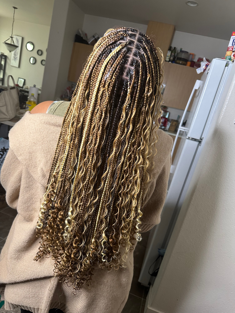 Small Goddess Knotless/human Hair