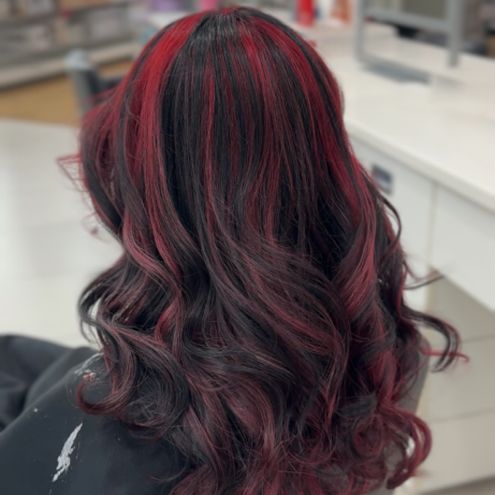 Full Highlight + Vivid Color at INVU Beauty Salon in Modesto, CA