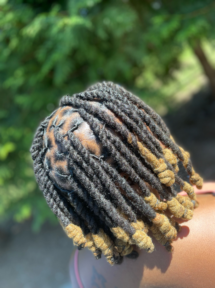 Retwist With Curls/ Loc Knots