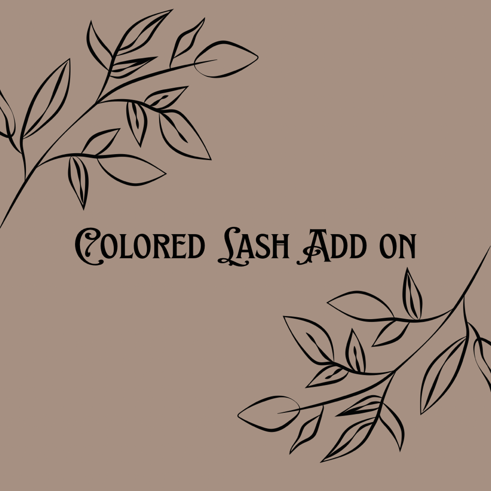 Colored Lashes ADD-ON
