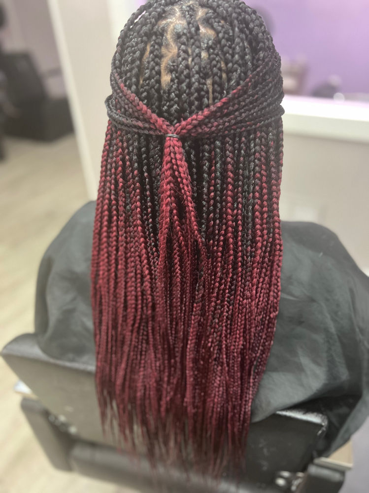 Box Braids Medium, Medium Length