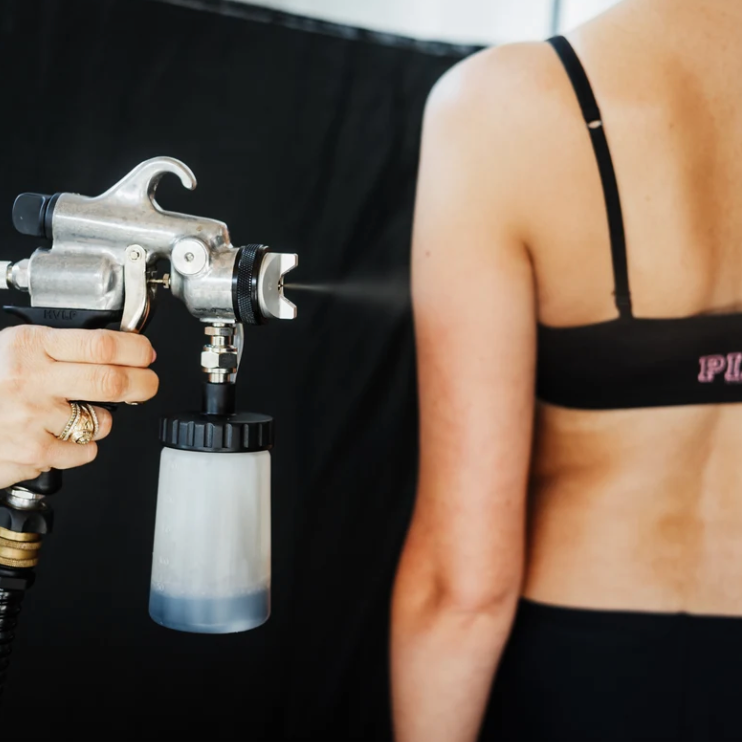 Rapid spray tan at with love beauty bar in Brooklyn, NY