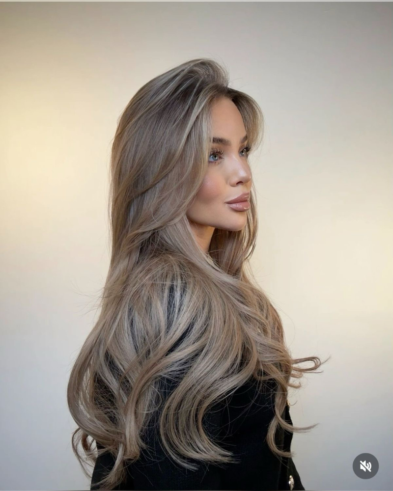 Grey Blending Gloss Only & Blowdry