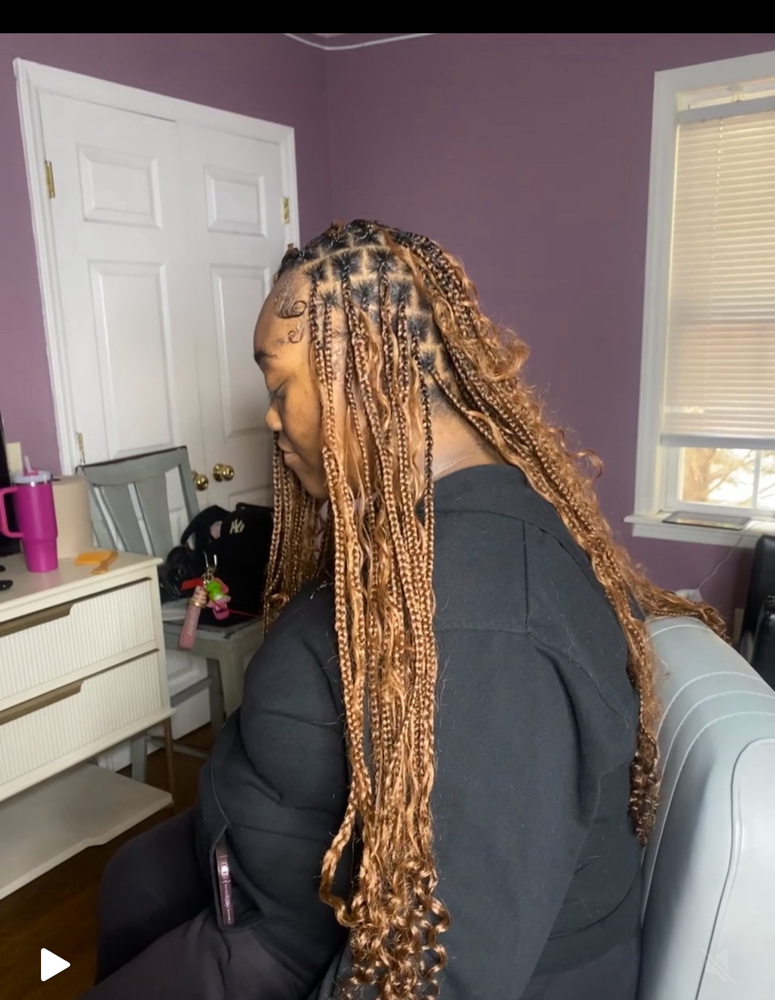 Small Knotless Braids w/ Boho